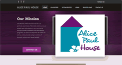 Desktop Screenshot of alicepaulhouse.org