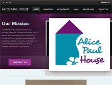Tablet Screenshot of alicepaulhouse.org